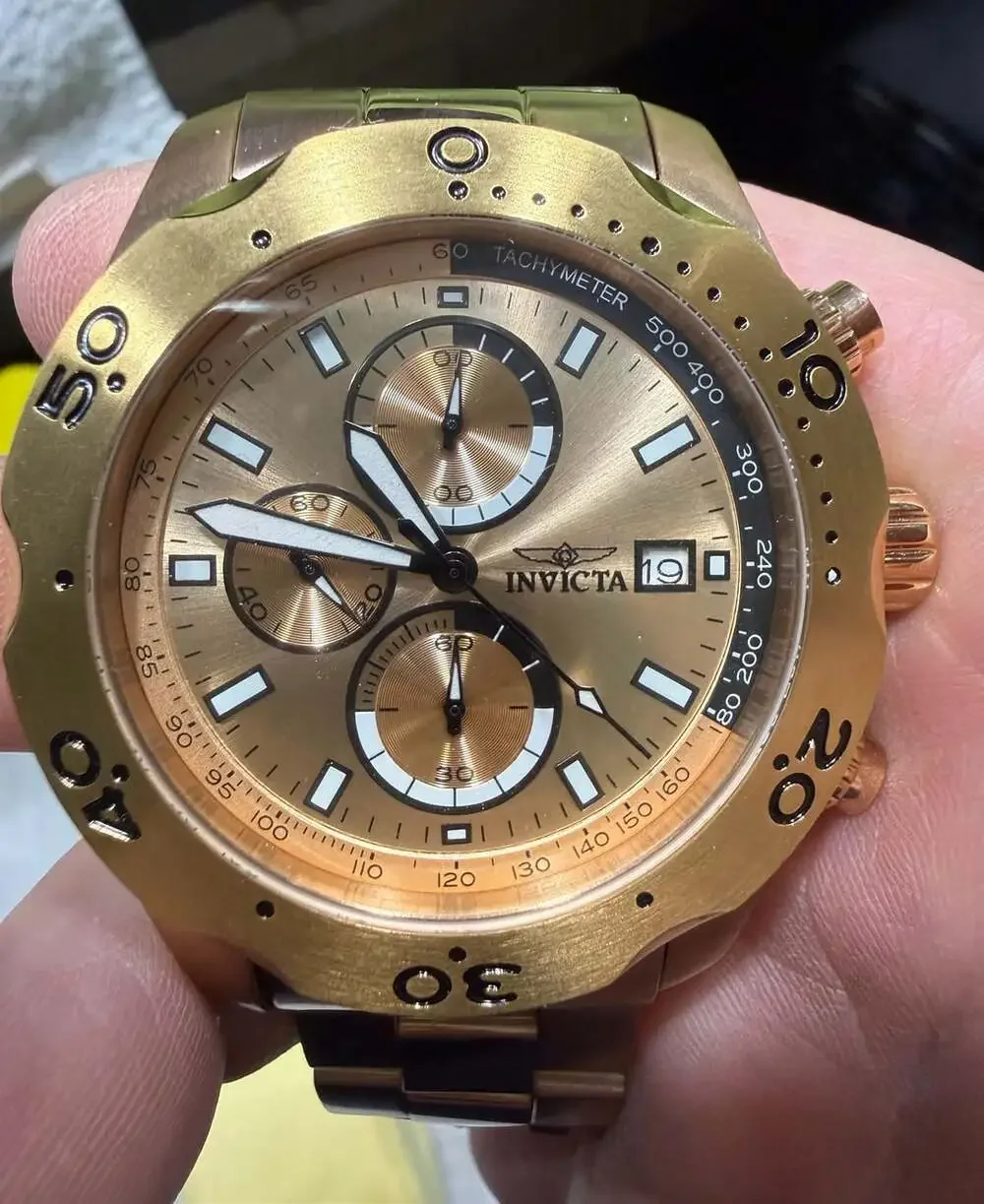 Invicta Rosegold Specialty Chronograph Watch 17755